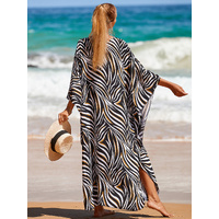 Style 3 Loose Fit Caftan Dress - Resort Style Beach Coverup for Women thumbnail