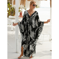 Style 6 Loose Fit Caftan Dress - Resort Style Beach Coverup for Women thumbnail