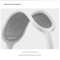Silver Bluetooth Over-Ear Headphones - Mesh Headband, Wireless, Rotatable Earcups thumbnail
