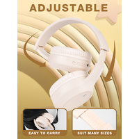 Khaki Over-Ear Wireless Headphones - Immersive Sound, 360° Surround Sound thumbnail