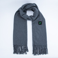 Gray Heated Scarf - Electric Warming Scarf, Winter Outdoor Essential (Without power bank) thumbnail