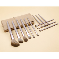 Brown Professional 12 Piece Makeup Brush Kit - Soft Synthetic Brushes for Face & Eyes thumbnail