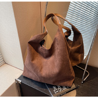 Brown Women's Vintage Bucket Bag - Fashionable Shoulder Bag thumbnail