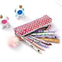5-pcs Sequin Pencil Bag - Rainbow Glitter, Student Storage thumbnail