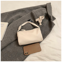 Beige Minimalist Shoulder Bag - High-End Cylindrical Design thumbnail