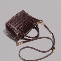 Grape Purple Woven Shoulder Bag - Stylish Dumpling Bag, Simple and Versatile Crossbody for Women thumbnail