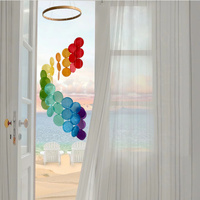 Coloful Bohemian Seashell Wind Chime - Dream Catcher Hanging Decor for Home thumbnail