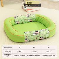 Size S Green Cozy Pet Bed for Small Dogs and Cats - Durable & Chew-Resistant Nest for All Seasons thumbnail