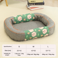 Size M Grey Cozy Pet Bed for Small Dogs and Cats - Durable & Chew-Resistant Nest for All Seasons thumbnail