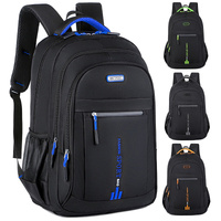 Black And Green Large Capacity Business Backpack for Men and Women - Waterproof Laptop School Bag with Breathable Design thumbnail