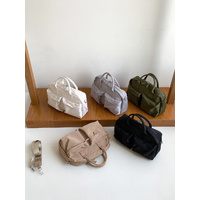 Grey Casual Nylon Tote Bag - Lightweight Korean-Style Crossbody Bag, Large Capacity thumbnail