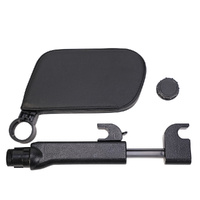 Black Car Side Headrest Pillow for Travel - Adjustable Neck Support Cushion for Rear Seat Comfort and Safety thumbnail