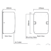 COMPACT Hand Dryer 700W & 1000W- ABS White thumbnail