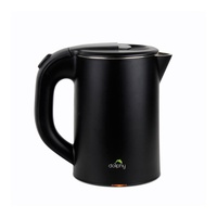 0.8L Stainless Steel Electric Kettle Black thumbnail