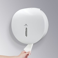 PLAZA Jumbo Toilet Roll Dispenser - White thumbnail