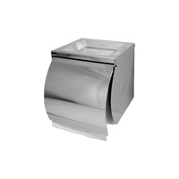 SS Single Toilet Roll Holder with Shelf thumbnail