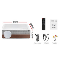 Devanti Portable Wifi Video Projector 4K Home Theater HDMI 1080P Native thumbnail