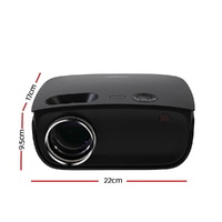 Devanti Portable Mini Video Projector Wifi 1080P Home Theater HDMI Black thumbnail