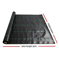 Instahut 3.66x30m Weed Mat Weedmat Control Plant thumbnail