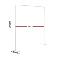 2M Backdrop Stand Wedding Background Decoration Party Flower Balloon Display White thumbnail