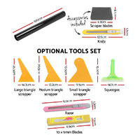 Giantz Window Tint Film Black Roll 5% VLT Home 100cm X 30m Tinting tools Kit thumbnail