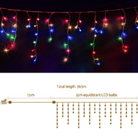 32M Christmas Lights Icicle Light 960 LED Multi-coloured Jingle Jollys thumbnail
