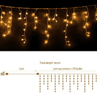 32M Christmas Lights Icicle Light 960 LED Warm White Jingle Jollys thumbnail