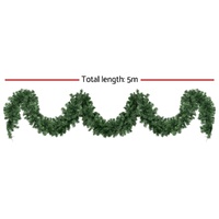 Jingle Jollys 5M Christmas Garland LED Lights Party Xmas Decorations 380 TIPS thumbnail
