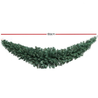 Jingle Jollys 1.8m Christmas Garland Xmas Decorations Green Wedding Party thumbnail