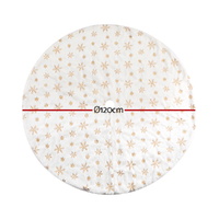 Jingle Jollys Christmas Tree Skirt 120cm Snowflake Ornaments Xmas Decorations thumbnail