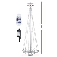 1.8M Christmas Tree 265 LED RGB Fairy Lights Jingle Jollys thumbnail