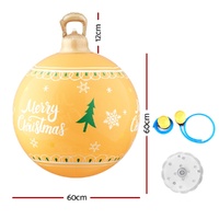 Jingle Jollys Christmas Inflatable Ball 60cm Led Illuminated Xmas Decoration thumbnail