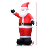 Jingle Jollys Christmas Inflatable Santa 5M Illuminated Decorations thumbnail