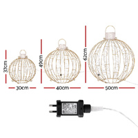 3 PCS Christmas Lights 360 LED Fairy Light Ball Decorations Jingle Jollys thumbnail