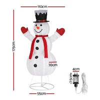 1.7M Christmas Lights 200 LED Fairy Light Snowman Decorations Jingle Jollys thumbnail
