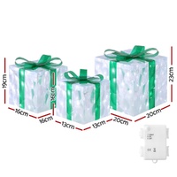 3 PCS Christmas Lights 70 LED Fairy Light Gift Box Jingle Jollys thumbnail