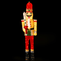 Jingle Jollys Christmas Lights 170cm Nutcracker 180 LED Fairy Light Decorations thumbnail