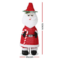 Jingle Jollys Christmas Lights 96 LED 120cm Fairy Light Santa Decorations thumbnail