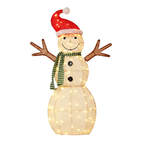 0.97M Christmas Lights Snowman 80 LED Decorations Jingle Jollys thumbnail
