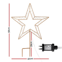 100 LED Christmas Lights Fairy Light Ground Star Garden Decoration Jingle Jollys thumbnail