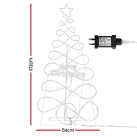 1.7M Christmas Tree 230 LED RGB Motif Lights Jingle Jollys thumbnail