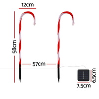 42 LED 6 PCS Christmas Lights Path Ground Light Garden Decorations Jingle Jollys thumbnail