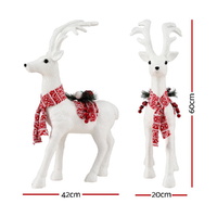 Jingle Jollys Christmas Reindeer 60cm Glitter Deer Ornaments Party Decorations thumbnail
