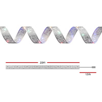 20M Christmas Lights Ribbon Fairy Light 200 LED Colored Jingle Jollys thumbnail