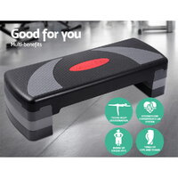 Everfit 3 Level Aerobic Step Exercise Stepper 78cm Gym Home Fitness thumbnail