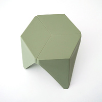 Artiss 2x Bar Stools Puzzle Plastic Foot Stool Green thumbnail