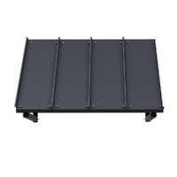 Instahut Window Door Awning Canopy 1mx1.2m Black Metal Frame thumbnail