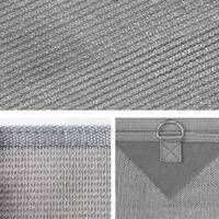 Caravan Privacy Screen Roll Out Awning 5.2x1.95M End Wall Side Sun Shade Grey thumbnail