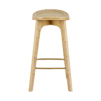Artiss 2x Bar Stools Bamboo Rattan Stool Counter Chair Kitchen Barstools thumbnail