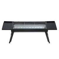 Grillz Charcoal BBQ Grill Smoker Portable Barbecue Outdoor Foldable Camping thumbnail